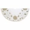 Top 10 🎉 Christmas Tree Skirts & Collars Kurt Adler 54 In. Ivory Holly Tree Skirt 😀 -Christmas Ornaments Shop masterKSA3159