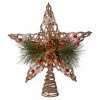 Hot Sale 🔥 Christmas Tree Toppers Kurt Adler 11 In. Natural Star With Pinecones Tree Topper 🌟
