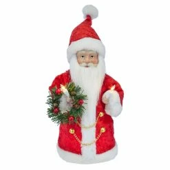 New ✔️ Christmas Tree Toppers Kurt Adler 10 In. 10 Light Santa Tree Topper 💯