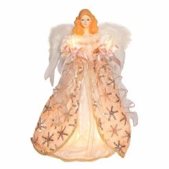 Outlet 🎉 Christmas Tree Toppers Kurt S. Adler UL 10 Light Boho Chic Angel Tree Topper ⭐