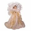 Flash Sale ✔️ Kurt S. Adler, Inc. ⌛ Christmas Tree Toppers Kurt Adler 16-Inch Fiber Optic LED Gold And White Angel Tree Topper ❤️ -Christmas Ornaments Shop masterKSA3304