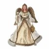 Best reviews of ❤️ Kurt S. Adler, Inc. Christmas Tree Toppers Kurt Adler 10-Inch Gold And White Jeweled Angel Tree Topper ⌛ -Christmas Ornaments Shop masterKSA3350
