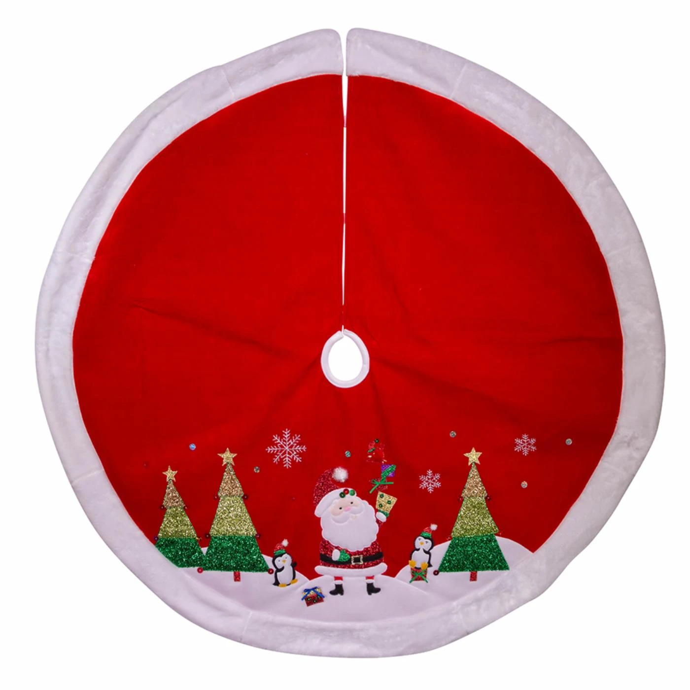 Discount ⭐ Kurt S. Adler, Inc. Christmas Tree Skirts & Collars Kurt Adler 48-Inch Red, Green, And White Santa Applique Treeskirt 🌟 2 Discount ⭐ Kurt S. Adler, Inc. Christmas Tree Skirts & Collars Kurt Adler 48-Inch Red, Green, And White Santa Applique Treeskirt 🌟