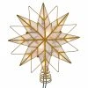 Flash Sale ❤️ Kurt S. Adler, Inc. Christmas Tree Toppers Kurt Adler 9.65-Inch UL 10-Light 8-Point Capiz Star Lighted Tree Topper 😀 -Christmas Ornaments Shop masterKSA3615