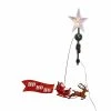 Best Pirce ✔️ Kurt S. Adler, Inc. 🎁 Christmas Tree Toppers Kurt Adler 19.7-Inch LED Star Tree Topper With Rotating Santa 🛒 -Christmas Ornaments Shop masterKSA3618