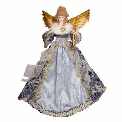 Flash Sale ⌛ Kurt S. Adler, Inc. ✔️ Christmas Tree Toppers Kurt Adler 17-Inch Indigo Blue Angel Tree Topper ⭐
