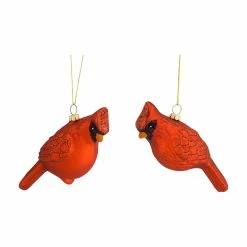 Brand new ⭐ Red Ornaments Melrose Royal 🛒 Christmas 4 In. Cardinal Ornament - Set Of 12 ✔️