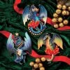 Brand new 🔔 Multicolored Ornaments Design Toscano Dragons Of Talbooth Holiday Ornaments 🔔 -Christmas Ornaments Shop masterTOSC1929