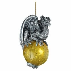 Discount 😀 Multicolored Ornaments Design Toscano Protector Of The Gothic Portal Celtic Dragon Holiday Ornament ✨