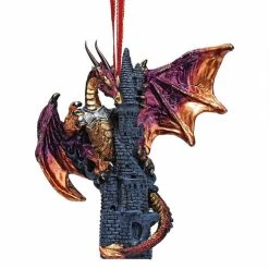 Cheap 🧨 Multicolored Ornaments Design Toscano Zanzibar The Gothic Dragon Holiday Ornament 🌟