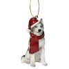 Best deal ✨ Multicolored Ornaments Design Toscano Siberian Husky Holiday 😉 Dog Ornament ❤️ -Christmas Ornaments Shop masterTOSC1950