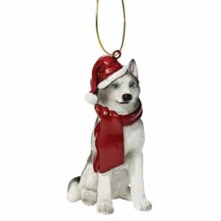 Best deal ✨ Multicolored Ornaments Design Toscano Siberian Husky Holiday 😉 Dog Ornament ❤️