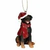 Best Pirce ⌛ Multicolored Ornaments Design Toscano Rottweiler Holiday 🛒 Dog Ornament ✔️ -Christmas Ornaments Shop masterTOSC1951