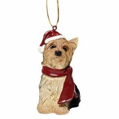 Best deal ⭐ Multicolored Ornaments Design Toscano Yorkie Holiday 🥰 Dog Ornament 🤩