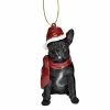Budget 🔔 Multicolored Ornaments Design Toscano French Bulldog Holiday Dog Ornament 🥰 -Christmas Ornaments Shop masterTOSC1960