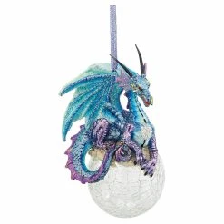 Promo ⭐ Multicolored Ornaments Design Toscano Frost The Gothic Dragon Holiday Ornament 👍