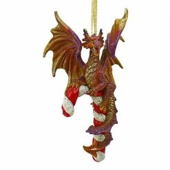 Discount 🥰 Multicolored Ornaments Design Toscano Cane And Abel The Dragon Holiday Ornament ✨