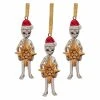 Promo ✔️ Yellow Ornaments Design Toscano Wiseman Star 😀 Christmas Alien Holiday Ornament - Set Of 3 ⭐ -Christmas Ornaments Shop masterTOSC4177