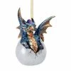 Brand new ✔️ Metallic Ornaments Design Toscano Hard Boiled Dragon Hatchling Holiday Ornament 🥰