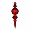 Outlet 🥰 Red Ornaments Vickerman 62 In. Red Finial Shiny Matte Glitter 💯 1 Outlet 🥰 Red Ornaments Vickerman 62 In. Red Finial Shiny Matte Glitter 💯 -Christmas Ornaments Shop masterVKR1552