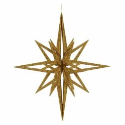 Wholesale 🤩 Metallic Ornaments Vickerman 24 In. 3D Glitter Star Ornament ✔️