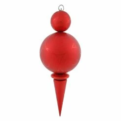 Hot Sale 🎁 Commercial Christmas Ornaments Vickerman 26 In. Matte And Glossy Ball Finial Ornament 🌟