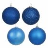 Discount 🎁 Yellow Ornaments Vickerman 2.75 In. 4 Finish Ball Ornament - Set Of 20 🥰 -Christmas Ornaments Shop masterVKR3576