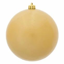Promo 💯 Yellow Ornaments Vickerman 3 In. 🥰 Candy Ball Ornament - Set Of 12 ❤️