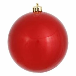 New 🌟 Yellow Ornaments Vickerman 4 In. Candy Ball Ornament - Set Of 6 🧨