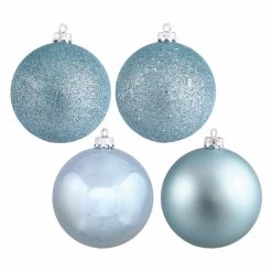 Best deal 🥰 Yellow Ornaments Vickerman 8 In. 4 Finish Ball Ornament - Set Of 4 💯