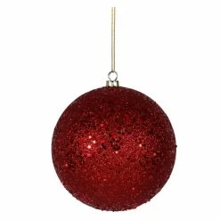Wholesale 🛒 Yellow Ornaments Vickerman 10 In. Sequin Ball Ornament 🎉