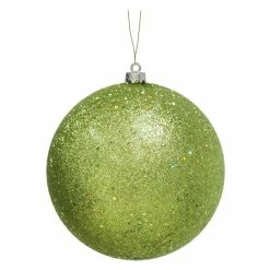 Best Sale 👍 Orange Ornaments Vickerman 12 In. Sequin Ball Ornament 🔥