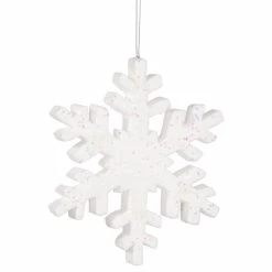 Wholesale ⌛ White Ornaments Vickerman 30 In. Glitter Snowflake Ornament ⌛