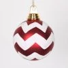 Top 10 ⭐ White Ornaments Vickerman 4 In. Chevron Ball Ornament - Set Of 4 😉 -Christmas Ornaments Shop masterVKR3888