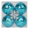 Discount 🛒 Green Ornaments Vickerman 4 In. Mirror Ball Ornament - Set Of 4 🎁