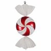 Deals ✔️ White Ornaments Vickerman 18.5 In. Flat Swirl 🧨 Candy Ornament ⭐ -Christmas Ornaments Shop masterVKR3898