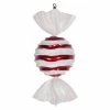 Deals 🤩 White Ornaments Vickerman 18.5 In. Striped Wave Candy Ornament 🥰 -Christmas Ornaments Shop masterVKR3899