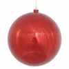 Discount 💯 Red Ornaments Vickerman 10 In. Shiny Red Mercury Ball Ornament ⭐ -Christmas Ornaments Shop masterVKR3922