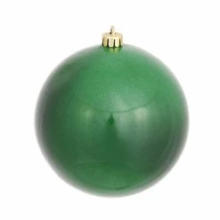 Cheapest 🥰 Green Ornaments Vickerman 4 In. 🤩 Candy Ball Shatterproof Ornament - Set Of 6 ✔️