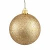 Flash Sale 🌟 Yellow Ornaments Vickerman 6 In. Sequin Ball Shatterproof Ornament - Set Of 4 🛒 -Christmas Ornaments Shop masterVKR3965