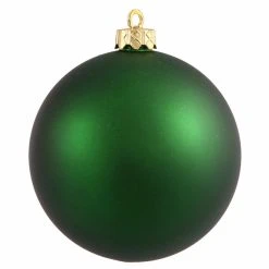New 😀 Green Ornaments Vickerman 8 In. Matte Shatterproof Ball Ornament 👏