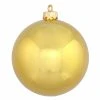 Best Pirce 🎁 Yellow Ornaments Vickerman 2.4 In. Shiny Ball Ornament - Set Of 60 ⭐