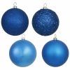 Hot Sale ❤️ Yellow Ornaments Vickerman 3 In. 4 Finish Ball Ornament - Set Of 32 🌟 -Christmas Ornaments Shop masterVKR3978