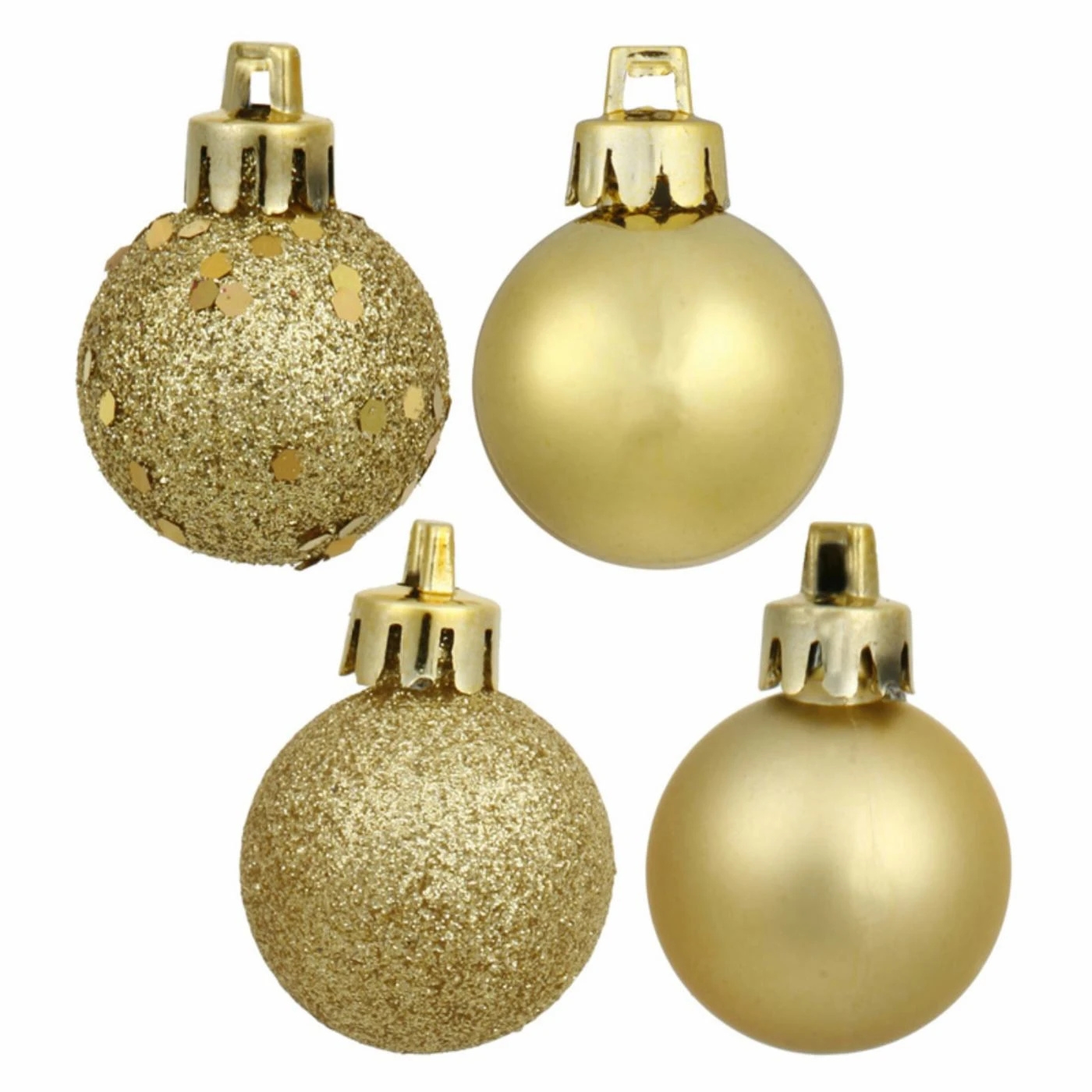 Best deal ⌛ Yellow Ornaments Vickerman 2.4 In. Gold 4 Finish Ornament Assorted - Set Of 24 🎁 3 Best deal ⌛ Yellow Ornaments Vickerman 2.4 In. Gold 4 Finish Ornament Assorted - Set Of 24 🎁