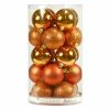 Best Sale ✨ Orange Ornaments Vickerman 2.4 In. Burnish Orange 4 Finish Ornament Assorted - Set Of 24 ✔️ -Christmas Ornaments Shop masterVKR934