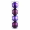 Wholesale 👏 Purple Ornaments Vickerman 2.4 In. Plum 4 Finish Ornament Assorted - Set Of 24 🎁 -Christmas Ornaments Shop masterVKR935