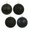 New ๐ฅ Black Ornaments Vickerman 4 In. Black 4 Finish Ball Assorted - Set Of 4 โค๏ธ 1 New ๐ฅ Black Ornaments Vickerman 4 In. Black 4 Finish Ball Assorted - Set Of 4 โค๏ธ -Christmas Ornaments Shop masterVKR972
