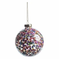 Hot Sale 👍 All Other Brands Multicolored Ornaments Pentagon Multicolor Sequin Ball Ornament Set ⭐