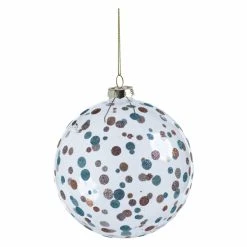 Best deal 🥰 All Other Brands Purple Ornaments Glittered Polka Dot Holiday Ball Ornament - Set Of 4 🧨