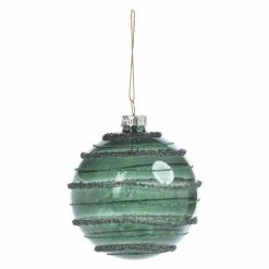 Cheapest ๐ All Other Brands Green Ornaments Striped Green Christmas Ball Ornament - Set Of 6 ๐